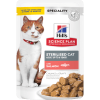 Konservi kaķiem – Hill's Sterilised Cat, Salmon, 85 g