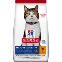 Корм для кошек – Hill's Adult Mature 7+ Chicken, 1,5 кг