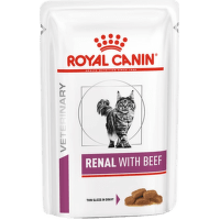 Ветеринарные консервы для кошек – Royal Canin Renal Cat, Beef, 85 г