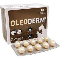 Пищевая добавка для собак и кошек – Oleoderm, 60 шт.