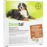 Prettārpu zāles lieliem suņiem – Drontal + 35 kg, 2 tabletes