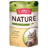 Консервы для кошек - Schmusy Nature`Menu Chicken, Salmon and Pasta, 100 г