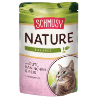 Консервы для кошек - Schmusy Nature`Menu Turkey, Rabbit and Rice, 100 г