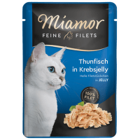 Konservi kaķiem – Miamor Feine Filet tuna in crab jelly, 100 g