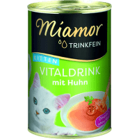 Пищевая добавка для котят - Miamor Trinkfein Vitaldrink Kitten, с курицей, 135 мл