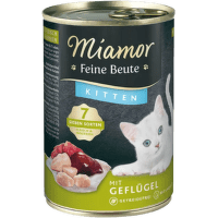 Konservi kaķēniem – Miamor Feine Beute Kitten Poultry, 400 g