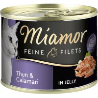 Консервы для кошек – Miamor Filet с тунцом и кальмаром, 185 г