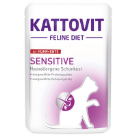 Kapsička Kattovit Sensitive kuře a kachna 85g