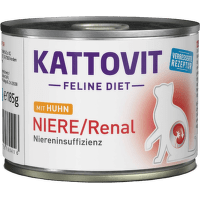 Veterinārie konservi kaķiem – Kattovit, Can Kidney/Renal Chicken, 185 g