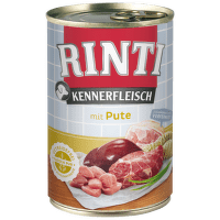 Konservi suņiem - Rinti Kennerfleisch, tītara gaļa, 400 g
