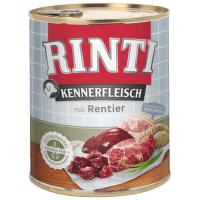 Консервы для собак - Rinti Kennerfleish с олениной (кусочки в желе), 800 г