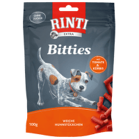 Pochutka RintiExtra Bitties paradajka dyna, 100g