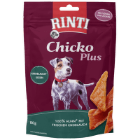Gardums suņiem – Rinti Extra Chicko Plus Chicken and Garlic, 80 g