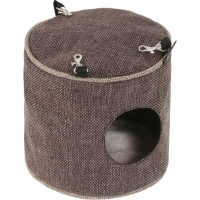 Závěsný domeček Luxury 15x15cm tm. hnědá