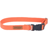 Kakla siksna – AmiPlay Adjustable Collar Cotton M, 35–50 x 2 cm, oranža