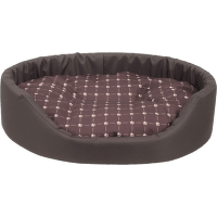 Лежанка для собак – AmiPlay Oval bedding Fun XS, 40 x 32 x 12 см, brown