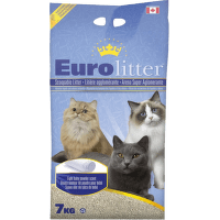 Cementējošās smiltis kaķu tualetei - Euro Litter, 7 kg