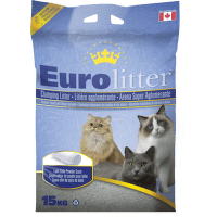 Cementējošās smiltis kaķu tualetei - Euro Litter, 15 kg