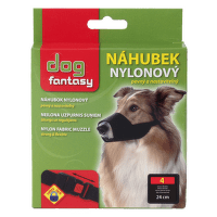 Náhubek DOG FANTASY nylonový černý č.4