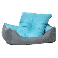 Guļvieta suņiem - Dog Fantasy DeLuxe Sofa, 63x53x18 cm, blue 