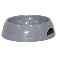 Bļoda suņiem - DogFantasy, plastmasa, pelēka, 470 ml