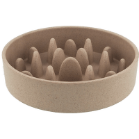 Miska proti hltaniu Dog Fantasy EcoStyle béžová 14cm 400ml