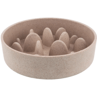 Miska proti hltaniu Dog Fantasy EcoStyle béžová 17cm 750ml