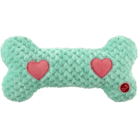 Hračka Dog Fantasy Cuddle kost nahřívací tyrkysová 30 cm