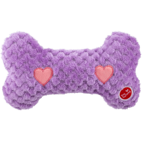Hračka Dog Fantasy Cuddle kost nahřívací fialová 23 cm