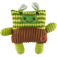 Hračka pro psy Dog Fantasy Cuties čtvercová kráva zelená 17,5 cm
