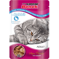 Консервы для кошек – Benek Pouches Rabbit, 100 г