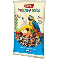 DARWINs krmivo happy mix veľké papagáje 1 kg