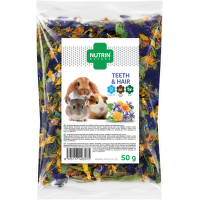 Maškrta NUTRIN Nature Teeth & Hair pre hlodavce 50g