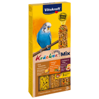 Vitakraft Kracker tyčinky Trio Mix vajce, med a marhuľa 3 ks