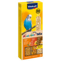 Tyčinky Vitakraft Kracker Trio Mix med, pomeranč a popkorn 3ks
