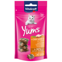 Pochoutka Vitakraft Cat Yums kuře s kočičí trávou 40g