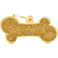 Známka My Family Shine kost extra velká zlatá