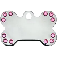 Медальон – Bone Small Diva, Chrome with Crystals