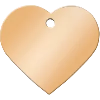 Medaljons – Heart Large, Gold