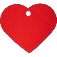 Medaljons – Heart Large, Red