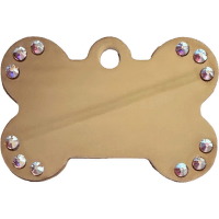 Медальон – Bone Large Diva, Gold with Crystals
