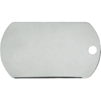 Medaljons – Military Tag Large, Chrome