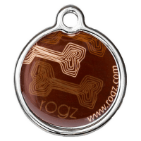 Znamka Metal Mocha Bone kovova 3,1cm