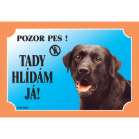 Tabulka Dafiko labradorský retriever černý