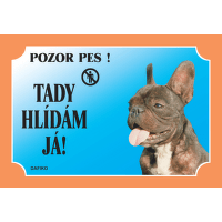 Tabulka Dafiko francouzský buldoček tmavý