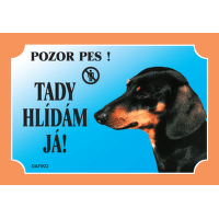 Tabulka Dafiko jezevčík krátkosrstý černý
