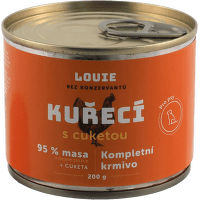 Konzerva Louie kuřecí s cuketou, vitamíny a minerály 200g