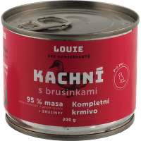 Konzerva Louie kachní s brusinkami, vitamíny a minerály 200g