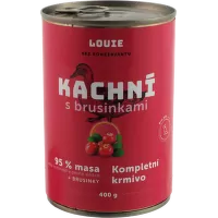 Konzerva Louie kachní s brusinkami, vitamíny a minerály 400g