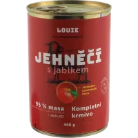 Konzerva Louie jehněčí s krůtím, jablkem a prebiotiky 400g